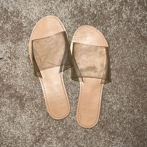 Fashion Nova clear Slides